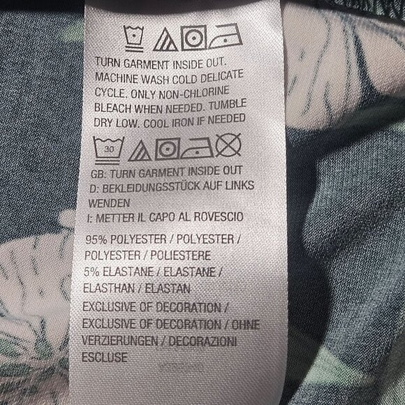 Jason Wu Women Floral LaceTrim Blouse XL Black Green Whimsygoth Boho Chic Light - Picture 8 of 10